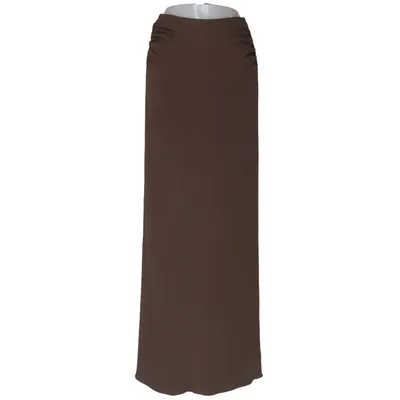 Maxi skirt (Brown) from Giorgio Armani Silk, Elastane