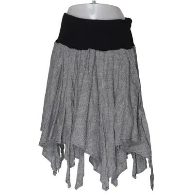 Kjol (Svart, Vit) från Olars Ulla Bomull, Elastan, Linne