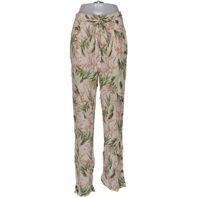 Broek (Beige, Meerkleurig) van Zara Basic Collection Viscose