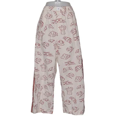 Pajama pants (White, Red) from Anthropologie Cotton