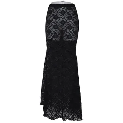 Långkjol (Svart) från Topshop Elastan, Polyamid