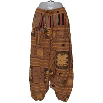 Harem pants (Brown, Yellow) from Bershka Dressy Collection Cotton
