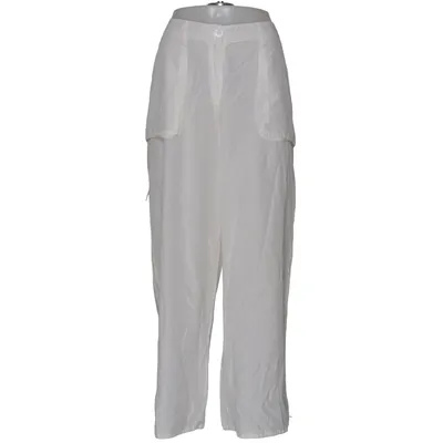 Pantalon patte d'éléphant (Blanc) de Imitz Coton, Soie