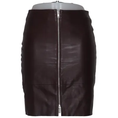 Jupe (Marron) de Benedikte Utzon Cuir, Polyester