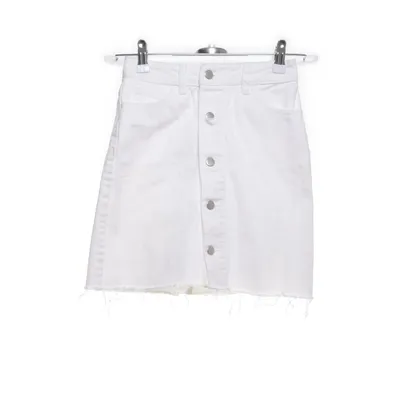 Denim skirt (White) from NA-KD Cotton