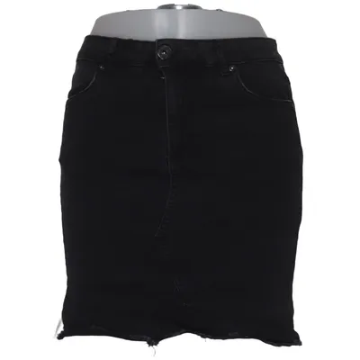 Denim skirt (Black) from Black Rebel Cotton, Elastane, Polyester
