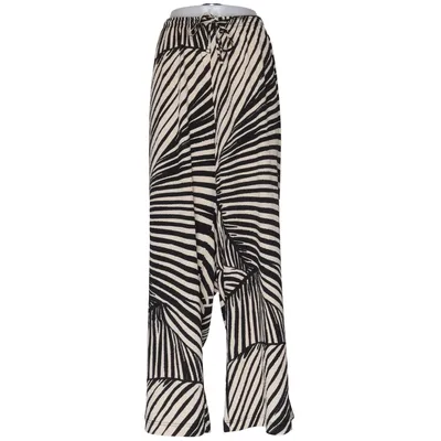 Palazzo pants (Black, Beige) from H&M Elastane, Polyester