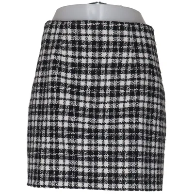Skirt (Black, White) from Pimkie Acrylic, Polyester, Viscose, Wool