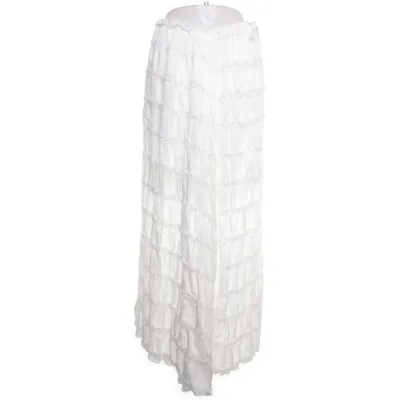 Maxi skirt (White) from Source Unknown Viscose, Nylon