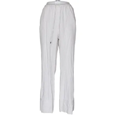 Broek (Wit, Grijs) van Zara Linnen, Viscose