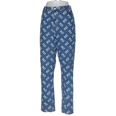 Jeans (Blå, Vit) från PrettyLittleThing Bomull, Polyester