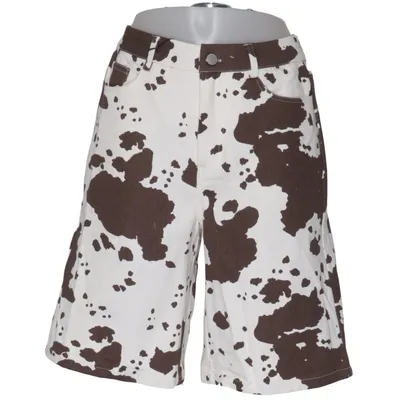 Denim shorts (Wit, Bruin) van Pieces Katoen