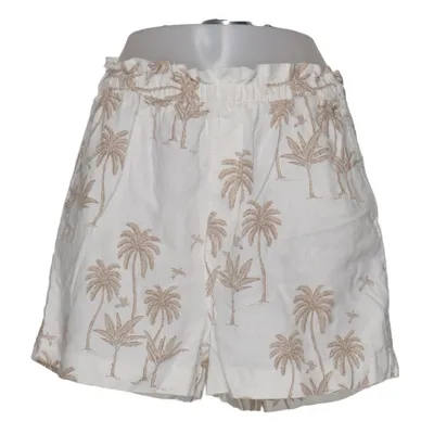 Shorts (White, Multicolored) from Desmond & Dempsey x H&M Linen, Viscose, Cotton