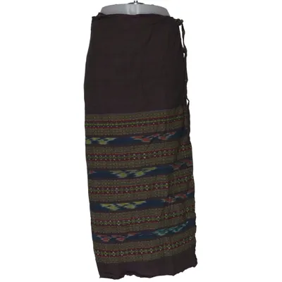 Jupe portefeuille (Marron, Multicolore)