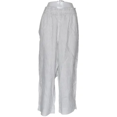 Pantalon (Gris, Blanc) de H&M Coton, Lin