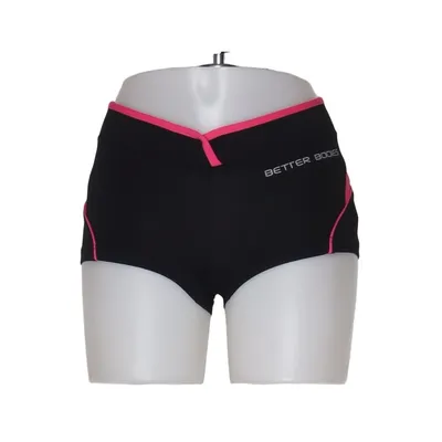 Kompressionsshorts (Sort, Pink) fra Better Bodies Elastan, Polyamid