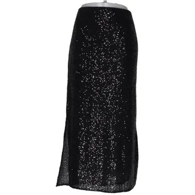 Maxi skirt (Black, Silver) from H&M