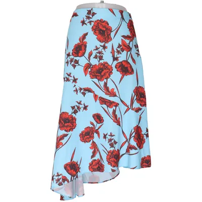 Långkjol (Blå, Röd) från Lindex Polyester
