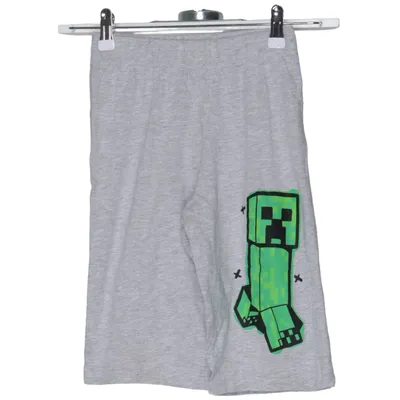 Sweatshort (Grijs, Groen) van Minecraft Katoen, Viscose