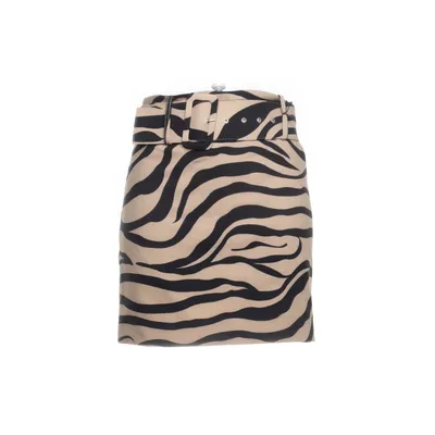 Skirt (Black, Brown) from Gina Tricot Polyester
