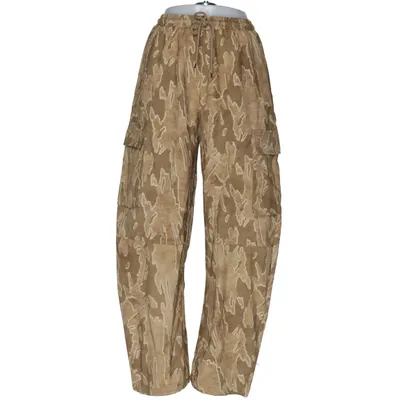 Cargo broek (Beige) van Loavies Polyurethaan, Viscose
