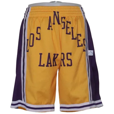 Basketball Shorts (Gelb, Lila, Weiß) von Hardwood Classics x Mitchell & Ness Polyester