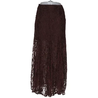 Maxi rok (Bruin) van Mochy Elastaan, Polyester, Viscose