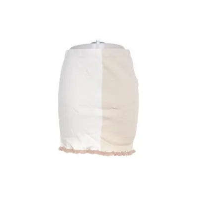 Rok (Beige, Wit) van Romee Strijd x NA-KD Polyamide, Viscose