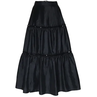 Maxi rok (Zwart) van Modell Polyester