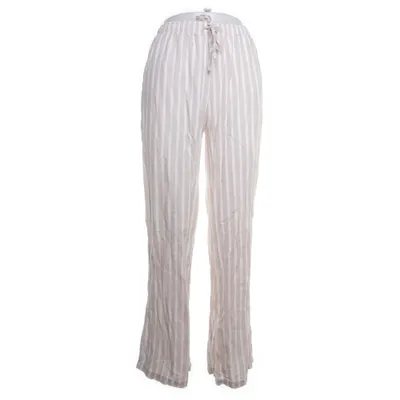 Bukser (Hvid, Beige) fra Stradivarius Viscose, Linned