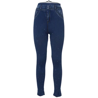 Treggings (Blue) from Eleuek Bamboo, Cotton, Elastane