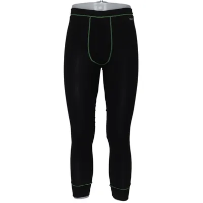 Thermobroek (Zwart, Groen) van Lifewear Bamboo, Elastaan