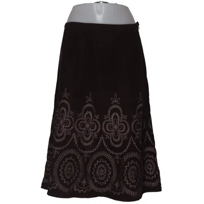 Rock (Braun) von Laura Ashley Acetat, Baumwolle