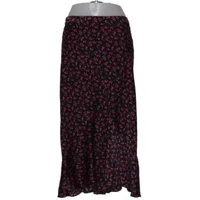Maxi nederdel (Sort, Flerfarvet) fra Topshop Petite Polyester