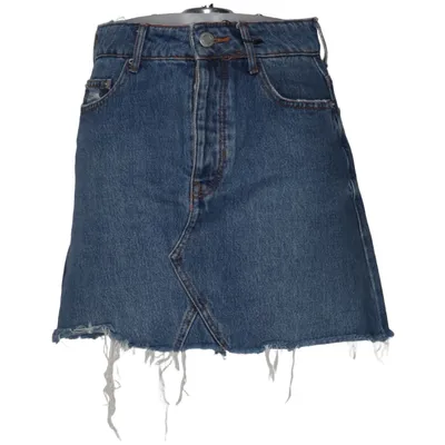 Denim skirt (Blue) from Bershka Cotton