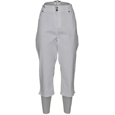 Driekwart broek (Wit) van Honey B Blue Katoen, Elastaan