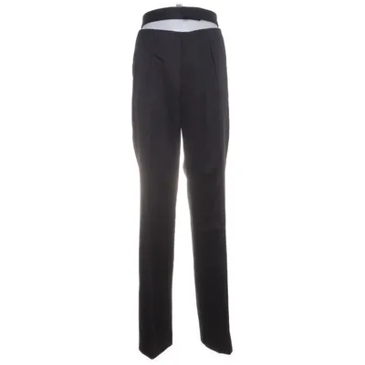 Kostuumbroek (Zwart) van Mugler x H&M Wol, Cupro