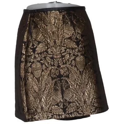 Jupe (Noir, Or) de Oasis Fibre métallique, Polyester