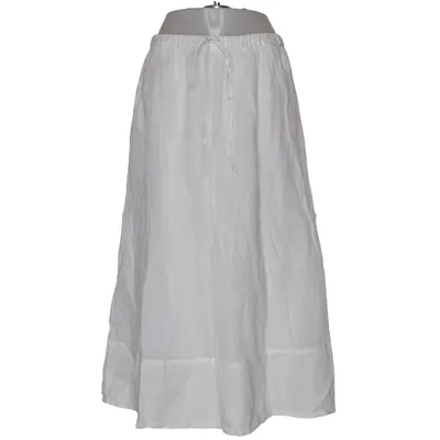 Maxi rok (Wit) van Massimo Dutti