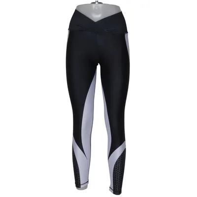 Sports tights (Black, White) from GMW Fitness Elastane, Polyamide