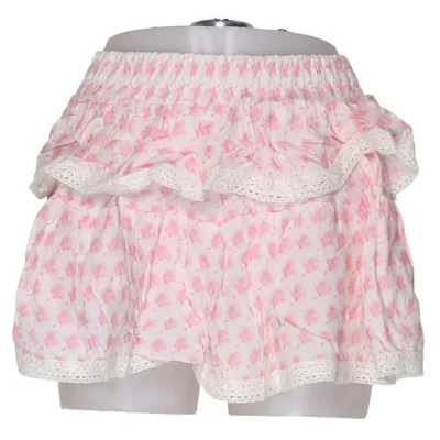 Skirt (White, Pink) from Meet x Tiger Viscose