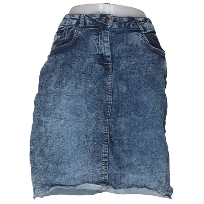 Jupe en jean (Bleu) de Gina Denim Coton, Élasthane, Polyester