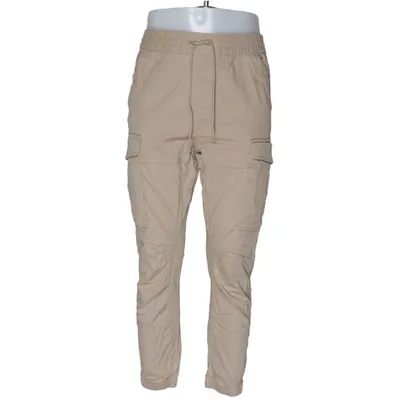 Cargo broek (Beige) van H&M Man Katoen, Elastaan