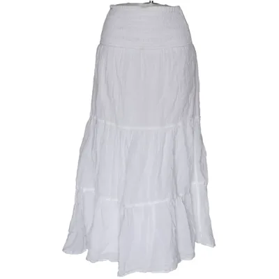 Maxi skirt (White) from Gina Tricot Organic cotton