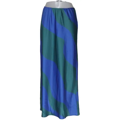 Maxi skirt (Blue, Green) from ASOS Design Elastane, Polyester
