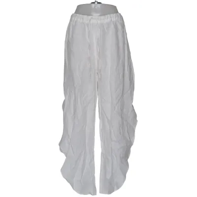 Pants (White) from Zara Linen