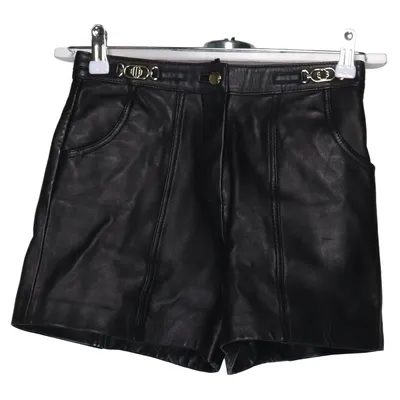 Lädershorts (Svart) från Maje Bomull, Skinn