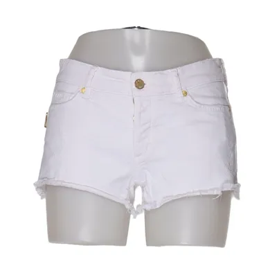 Denim shorts (Wit) van Zadig & Voltaire Katoen, Elastaan, Leer, Polyester