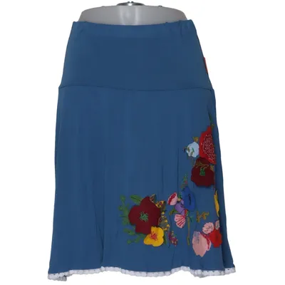 Jupe (Bleu, Multicolore) de Mamatayoe Viscose