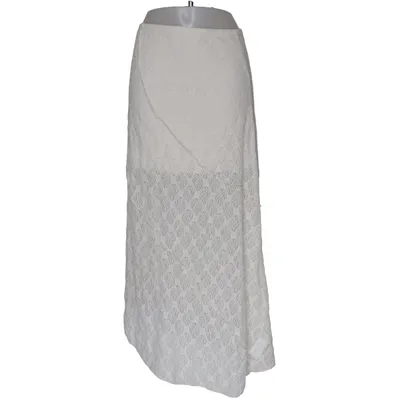 Långkjol (Vit) från TW Elastan, Polyester